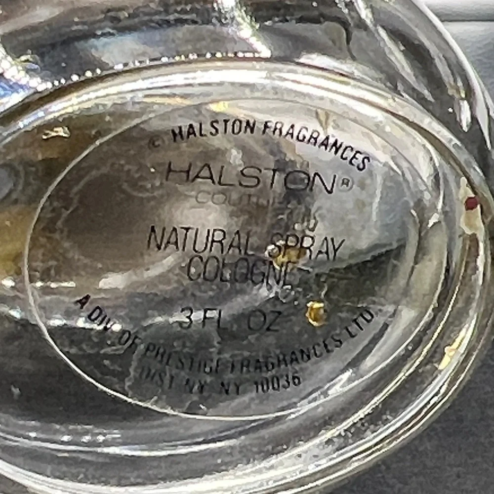 1975 Halston Couture fragrance bottles